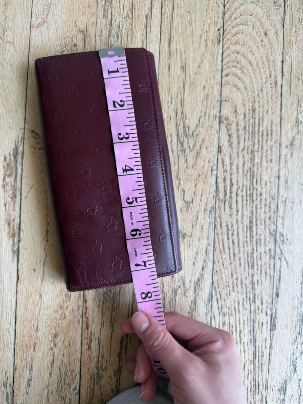 Dior Vintage Burgundy Leather Continental Wallet - Picture 4 of 5